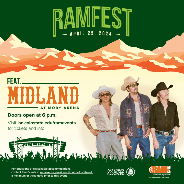 RamFest: April 25, 2024, featuring Midland at Moby Arena. Doors open at 6 p.m.